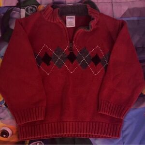 Gymboree Red Half-Zip Sweater